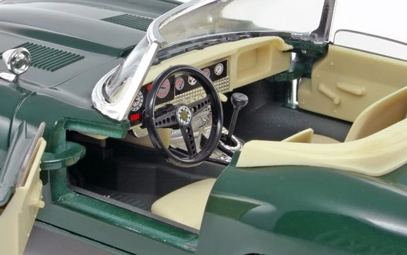 NessiWorld Bburago 1:18 Jaguar E Type Cabriolet 1961 Yeşil Model Araba - 5
