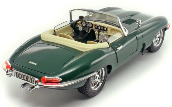 NessiWorld Bburago 1:18 Jaguar E Type Cabriolet 1961 Yeşil Model Araba - 3