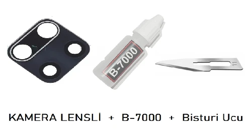 Xiaomi Redmi NOTE 9 Arka Kamera Lensi CAM + B-7000