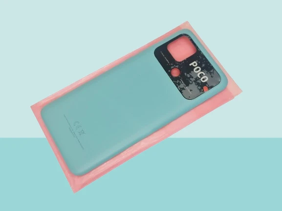Xiaomi POCO C40 Uyumlu FULL KASA Arka Kapak Batarya Kapağı - MAVİ