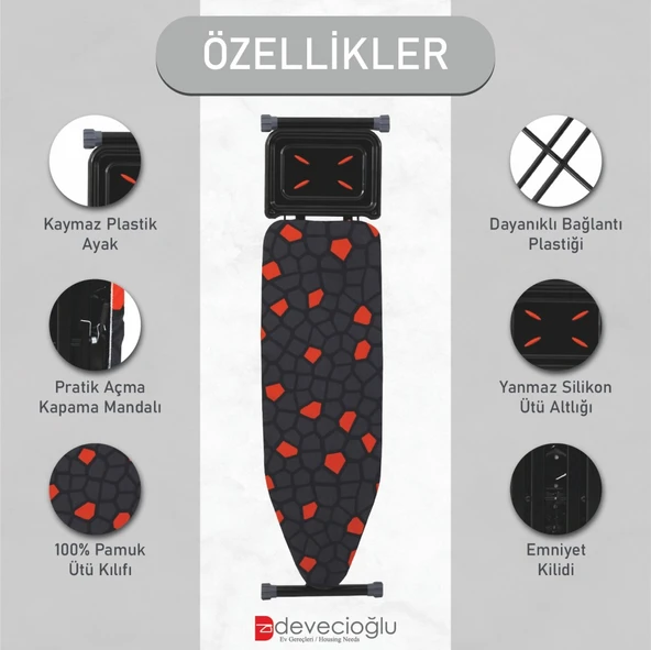 Devecioğlu Comfort Ütü Masası MM340 - 2