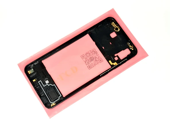 Samsung Galaxy A20 A 205 Uyumlu FULL KASA Arka Kapak Batarya Kapağı - SİYAH - 2