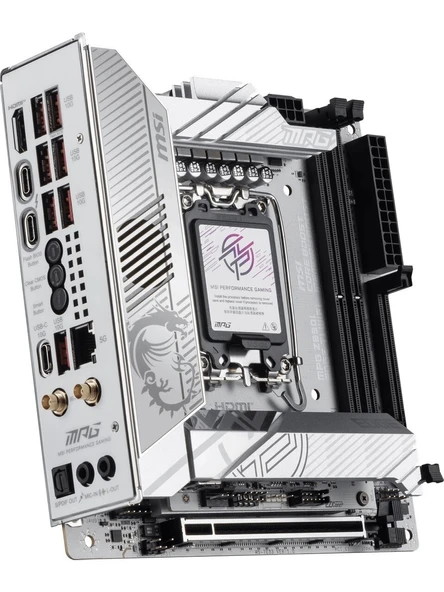 MSI MB MPG Z890I EDGE TI WIFI SOKET 1851 DDR5 8600MHZOC USB 20Gbps 4xM.2 2xTB4 HDMI 2x DP 5G LAN WIFI 7 mini ITX - 4