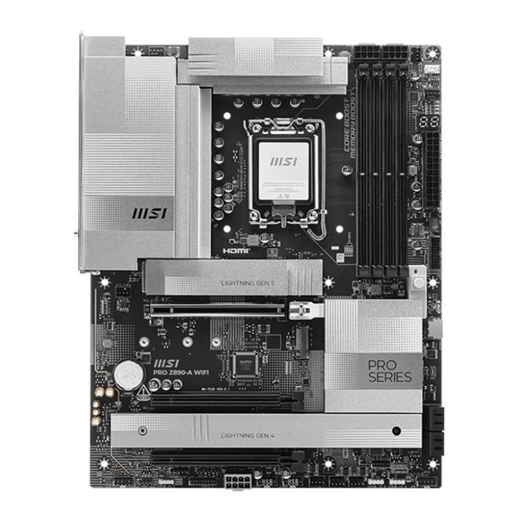 MSI MB PRO Z890-P WIFI SOKET 1851 DDR5 9200MHZOC USB 20Gbps 4xM.2 2xTB4 HDMI 2X DP 5G LAN WIFI 7 ATX - 2