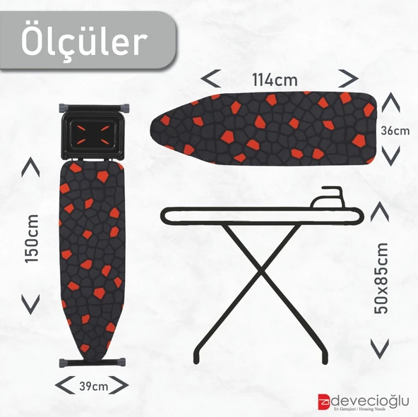 Devecioğlu Comfort Ütü Masası MM340 - 4