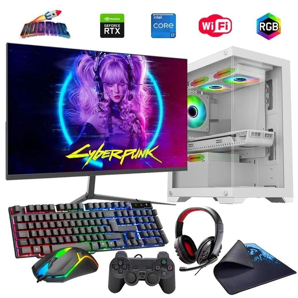 İ7 12700F 16GB DDR4 1TB m2 6GB RTX3050 24" Monitörlü Oyun Bilgisayarı (Gaming SET) ürün görseli