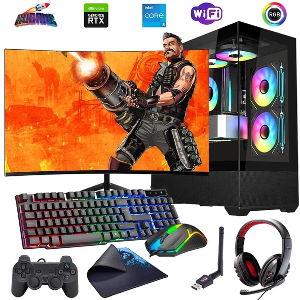 i5 12400F 16GB DDR4 1TB m2 12GB RTX3060 24" Monitörlü Oyun Bilgisayarı (Gaming SET) ürün görseli