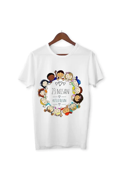 ALPŞAN TİCARET  23 Nisan Bayram Baskılı Çocuk Tshirt