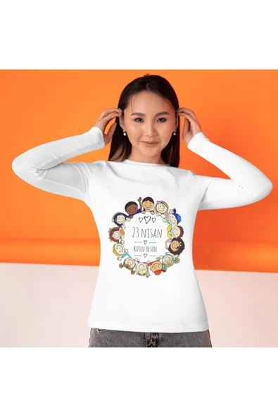 ALPŞAN TİCARET  23 Nisan Bayram Baskılı Çocuk Uzun Kollu Tshirt - Resim 3