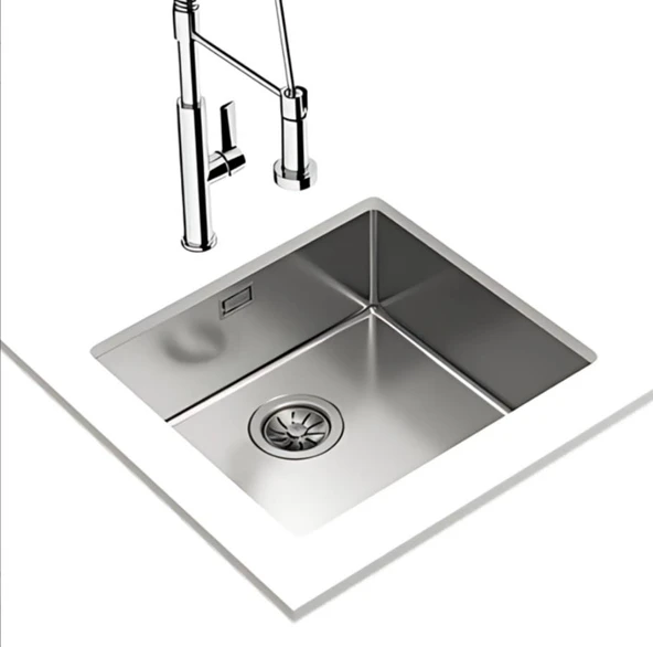 Teka BE Linea 45.40 Paslanmaz Çelik Tezgah Altı Eviye 115000006 - 3