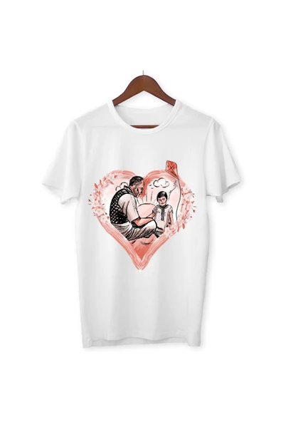 ALPŞAN TİCARET 23 Nisan Tişört 23 Nisan T-shirt Beyaz Çocuk Yetişkin Tişört Unisex T-shirt Çocuk Bayramı ürün görseli