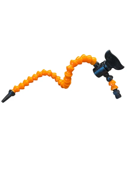 1/4 SPİRAL BOR YAĞ HORTUMU SİVRİ AĞIZLI AÇMA KAPAMA VANALI 40 CM ( 5 ADET ) - 2