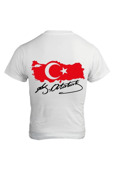 ALPŞAN TİCARET  23 Nisan Baskılı Unisex Çocuk/Yetişkin Tişört Çift Taraflı Baskı Çocuk Bayramı T-shirt - Resim 2