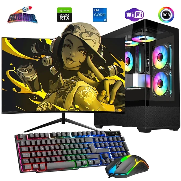 İ7 12700F 16GB DDR4 1TB m2 12GB RTX3060 24" Monitörlü Oyun Bilgisayarı ürün görseli