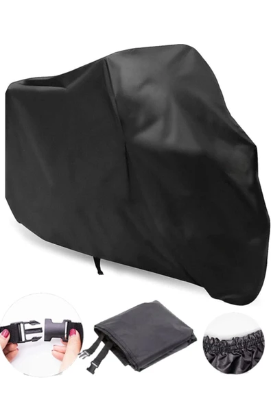 MotoEN  Benelli 502c Siyah Motosiklet Brandası Motor Branda - 1