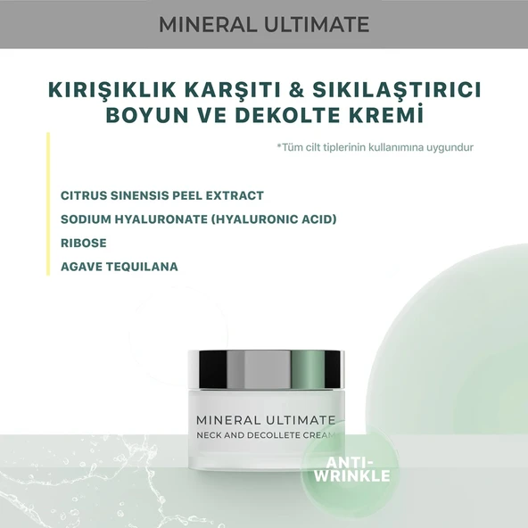 Sheida Mineral Ultimate Kırışıklık Karşıtı & Sıkılaştırıcı Boyun ve Dekolte Kremi 60ml - 2
