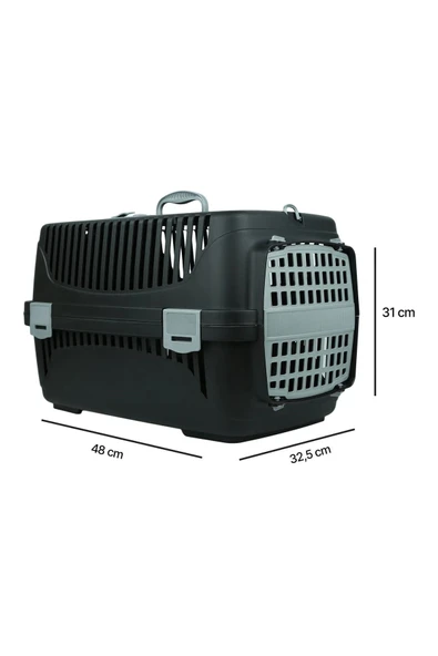 Pribor Pet Taşıma Çantası Siyah-gri - 3