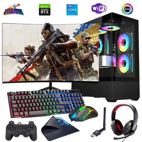 i5 13400F 16GB DDR4 1TB m2 12GB RTX3060 24" Monitörlü Oyun Bilgisayarı (Gaming SET) ürün görseli