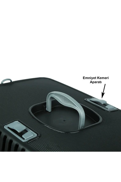 Pribor Pet Taşıma Çantası Siyah-gri - 6