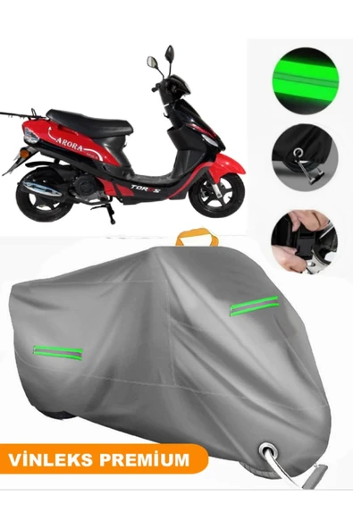 MotoEN  Vinleks Gri Arora AR 50-10 Toros Uyumlu Motosiklet Brandası Lüx Kalite (Kilit Uyumlu) ürün görseli