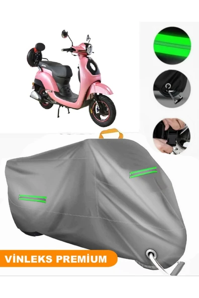 MotoEN Vinleks Gri Arora AR 50-8 Espresso Uyumlu Motosiklet Brandası Lüx Kalite (Kilit Uyumlu)