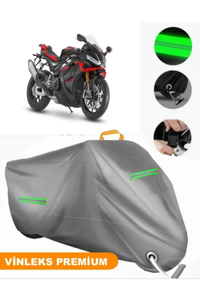 MotoEN  Vinleks Gri Aprilia RSV4 Factory Uyumlu Motosiklet Brandası Lüx Kalite (Kilit Uyumlu) ürün görseli