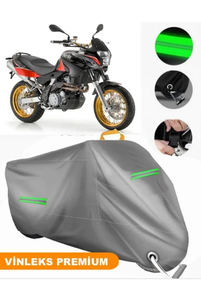 MotoEN  Vinleks Gri Aprilia Pegaso 650 Uyumlu Motosiklet Brandası Lüx Kalite (Kilit Uyumlu) ürün görseli 1