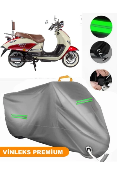 MotoEN  Vinleks Gri Arora AR 150T-N2 Nostalji Uyumlu Motosiklet Brandası Lüx Kalite (Kilit Uyumlu) ürün görseli