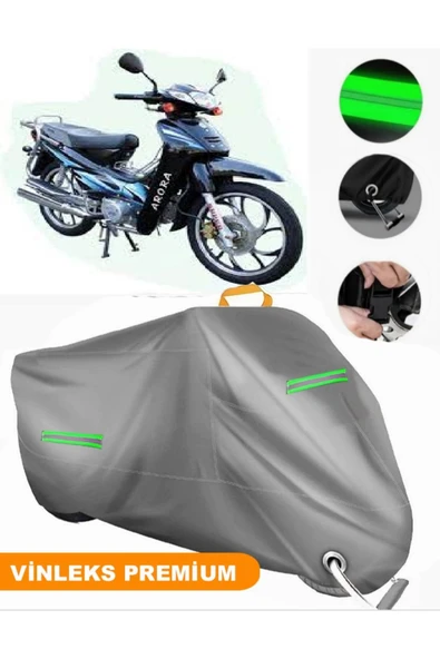 MotoEN  Vinleks Gri Arora AR 100-7 Special Alfa Uyumlu Motosiklet Brandası Lüx Kalite (Kilit Uyumlu) ürün görseli