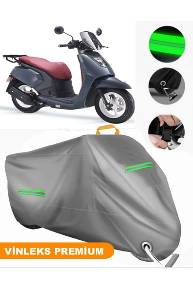 MotoEN  Vinleks Gri Arora Gemma Uyumlu Motosiklet Brandası Lüx Kalite (Kilit Uyumlu) - 1