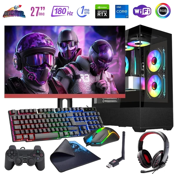 i7 13700F 16GB DDR4 1TB m2 12GB RTX3060 27" 165Hz Monitörlü Oyun Bilgisayarı (Gaming SET) ürün görseli