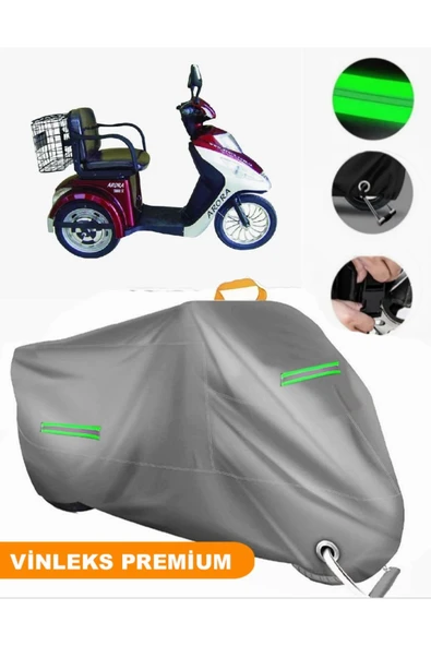 MotoEN  Vinleks Gri Arora TDR 601 SZ Uyumlu Motosiklet Brandası Lüx Kalite (Kilit Uyumlu) ürün görseli 1