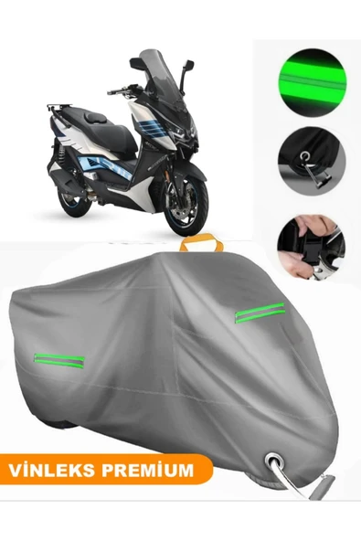 MotoEN  Vinleks Gri Arora Chinf 318 Uyumlu Motosiklet Brandası Lüx Kalite (Kilit Uyumlu) ürün görseli