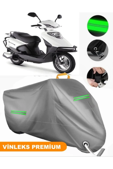 MotoEN  Vinleks Gri Altai Carrier 110 Pro Uyumlu Motosiklet Brandası Lüx Kalite (Kilit Uyumlu) ürün görseli