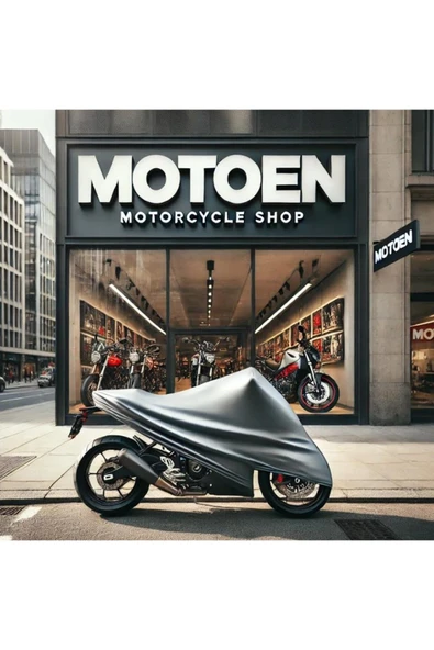 MotoEN Vinleks Gri Aprilia Leonardo 150 Uyumlu Motosiklet Brandası Lüx Kalite (Kilit Uyumlu) - 3