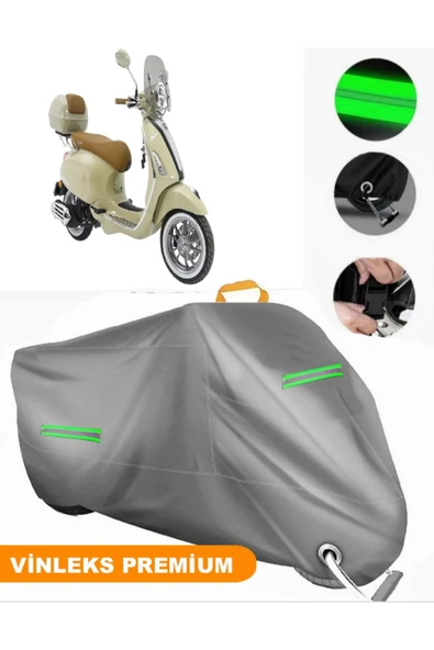 MotoEN  Vinleks Gri Arora Prime Uyumlu Motosiklet Brandası Lüx Kalite (Kilit Uyumlu) ürün görseli 1