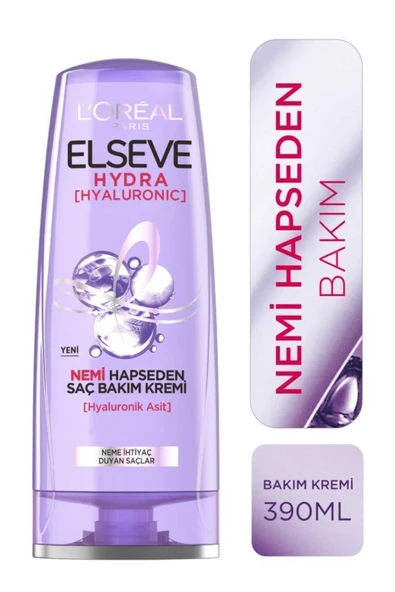 L'Oreal Paris Elseve Hydra Hyaluronic Nemi Hapseden Saç Bakım Kremi 360 ml
