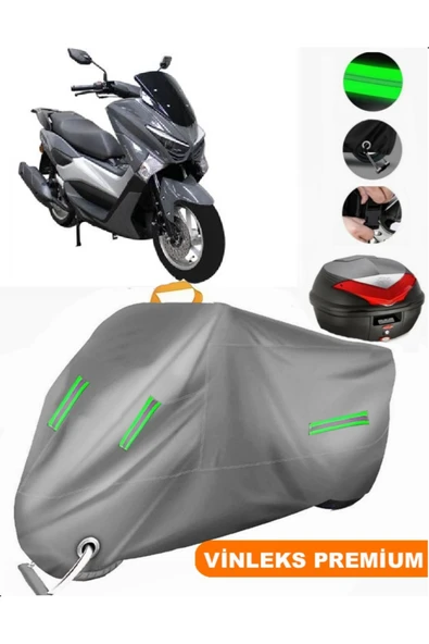 MotoEN  Vinleks Gri Apec APX5 Arka Çanta Uyumlu Motosiklet Brandası (Kilit Uyumlu) ürün görseli