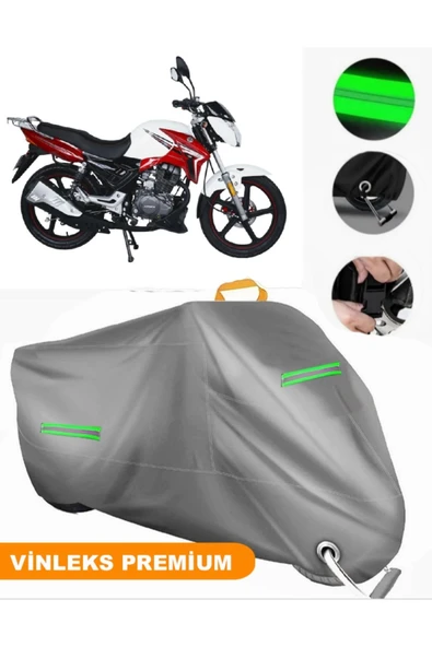 MotoEN  Vinleks Gri Arora AR 185-20 F?rt?na Uyumlu Motosiklet Brandası Lüx Kalite (Kilit Uyumlu) ürün görseli