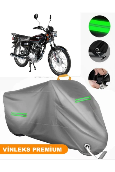 MotoEN  Vinleks Gri Arora AR 100-8 Sport Uyumlu Motosiklet Brandası Lüx Kalite (Kilit Uyumlu) ürün görseli 1