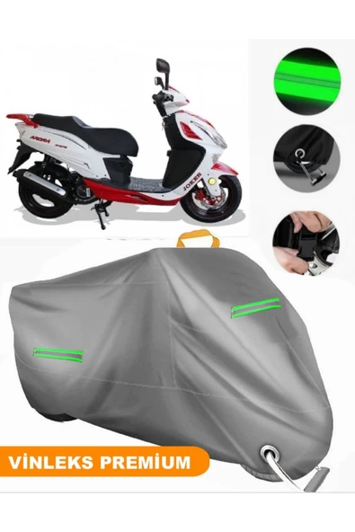 MotoEN  Vinleks Gri Arora AR 150-T Uyumlu Motosiklet Brandası Lüx Kalite (Kilit Uyumlu) ürün görseli