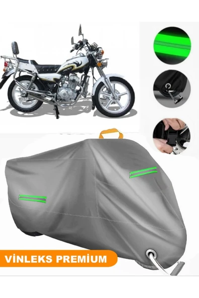 MotoEN  Vinleks Gri Arora AR 150-A Uyumlu Motosiklet Brandası Lüx Kalite (Kilit Uyumlu) - 1