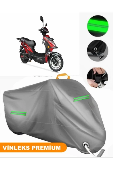 MotoEN  Vinleks Gri Arora  Atak 249 Uyumlu Motosiklet Brandası Lüx Kalite (Kilit Uyumlu)