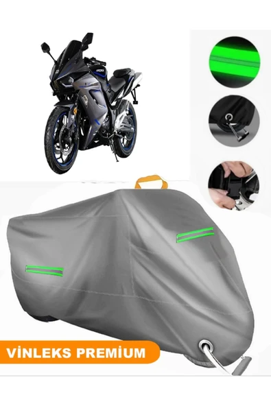 MotoEN  Vinleks Gri Arora AR125 Uyumlu Motosiklet Brandası Lüx Kalite (Kilit Uyumlu) ürün görseli