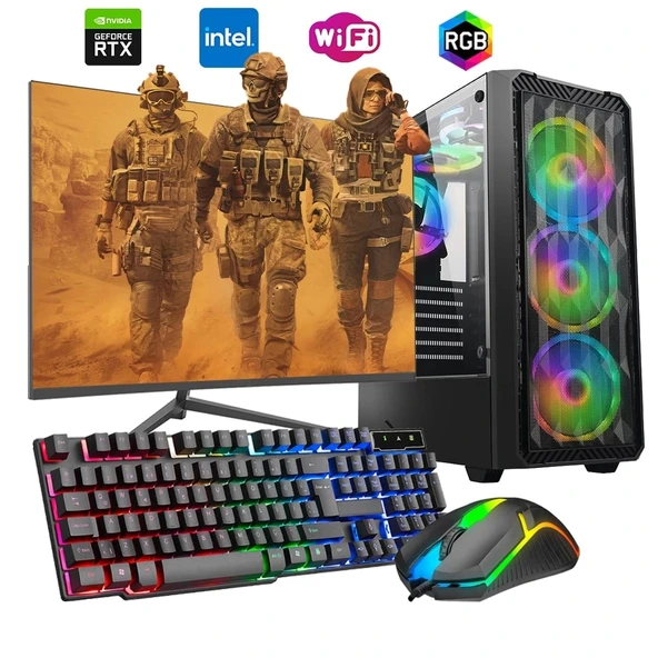 i7 13700F 16GB DDR4 1TB m2 8GB RTX3050 27" 165Hz Monitörlü Oyun Bilgisayarı ürün görseli