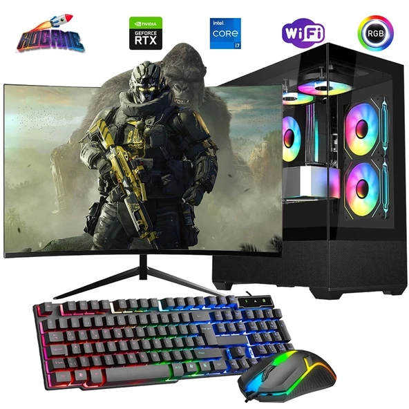 i7 13700F 16GB DDR4 1TB m2 8GB RTX4060 24" 100Hz Monitörlü Oyun Bilgisayarı