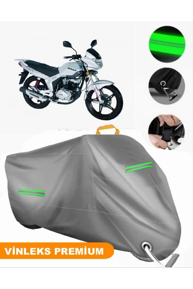 MotoEN  Vinleks Gri Bisan Sunway FKS Uyumlu Motosiklet Brandası Lüx Kalite (Kilit Uyumlu) ürün görseli