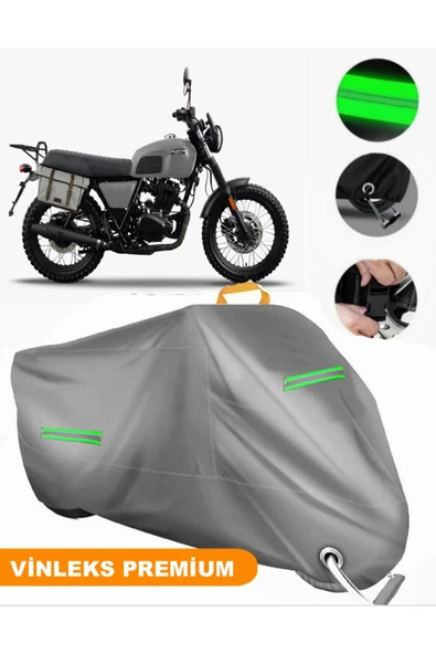 MotoEN  Vinleks Gri Brixton Felsberg 125 X Uyumlu Motosiklet Brandası Lüx Kalite (Kilit Uyumlu) ürün görseli