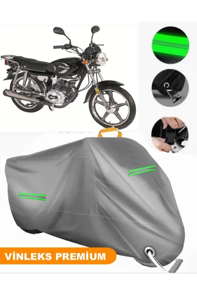 MotoEN  Vinleks Gri Bisan Toprak WRC 100 Uyumlu Motosiklet Brandası Lüx Kalite (Kilit Uyumlu) ürün görseli