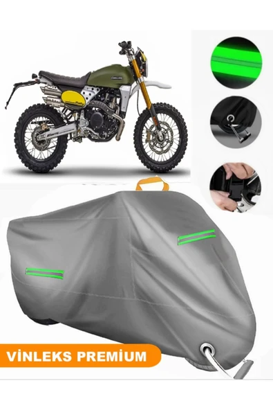 MotoEN  Vinleks Gri CABALLERO 500 Rally Uyumlu Motosiklet Brandası Lüx Kalite (Kilit Uyumlu) ürün görseli